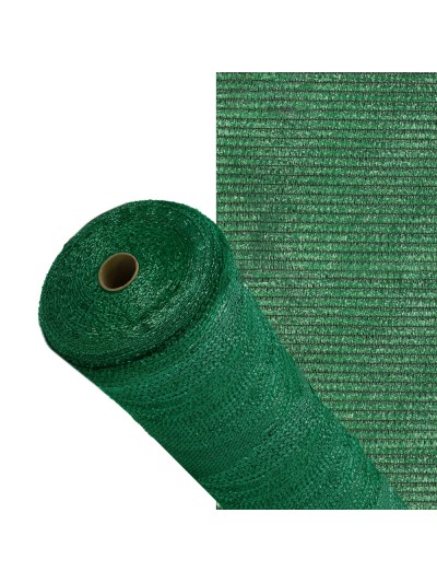 Malla Sombreo Rollo 2,0 x 10 Metros, Reduce Radiación, Protección Jardín y Terraza, Regula Temperatura, Color Verde Claro