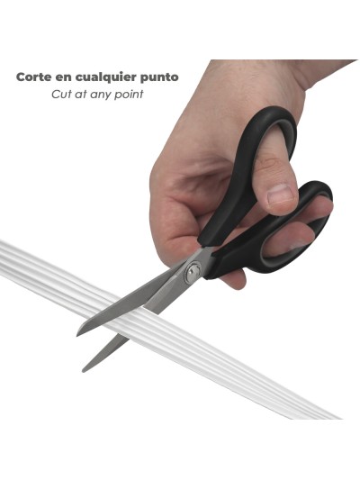 Burlete Caucho Blanco Rollo 6 Metros x 9 mm. Sellador Ventanas y Puertas. Aisla Del Ruido. Para Umbrales de 1 A 3,5 mm.