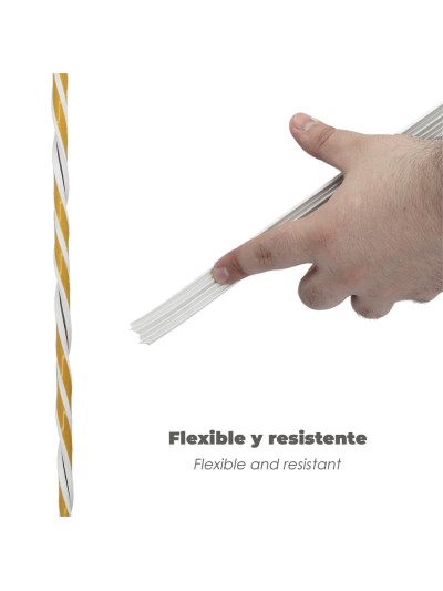 Burlete Caucho Blanco Rollo 6 Metros x 9 mm. Sellador Ventanas y Puertas. Aisla Del Ruido. Para Umbrales de 1 A 3,5 mm.