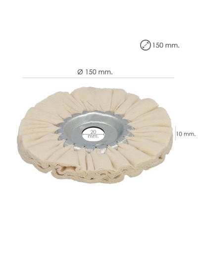 Disco Pulidor De Tela Para Amoladora / Esmeriladora Ø 150 mm.