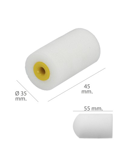 Rodillo Espuma Recambio Para Esmalte Acrilico 50 mm.  Set 10 Rodillos. Rodillo Espuma, Rodillo Pintura Acrilica