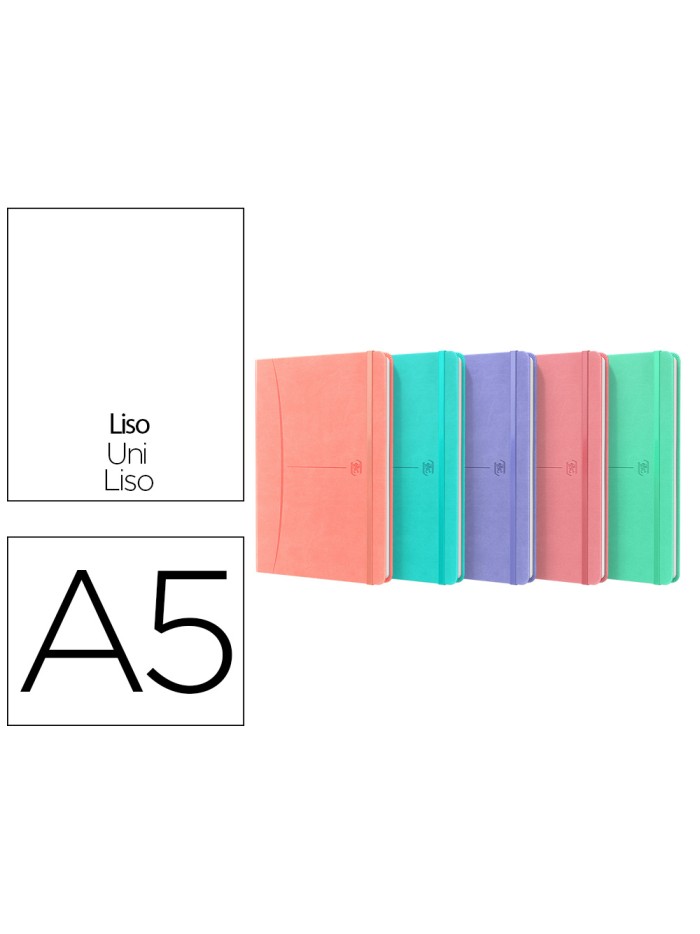 Cuaderno oxford cosida tapa extradura din a5 80 hojas liso colores pastel surtidos Cuaderno oxford cosida tapa extradura din a5 80 hojas liso colores pastel surtidos