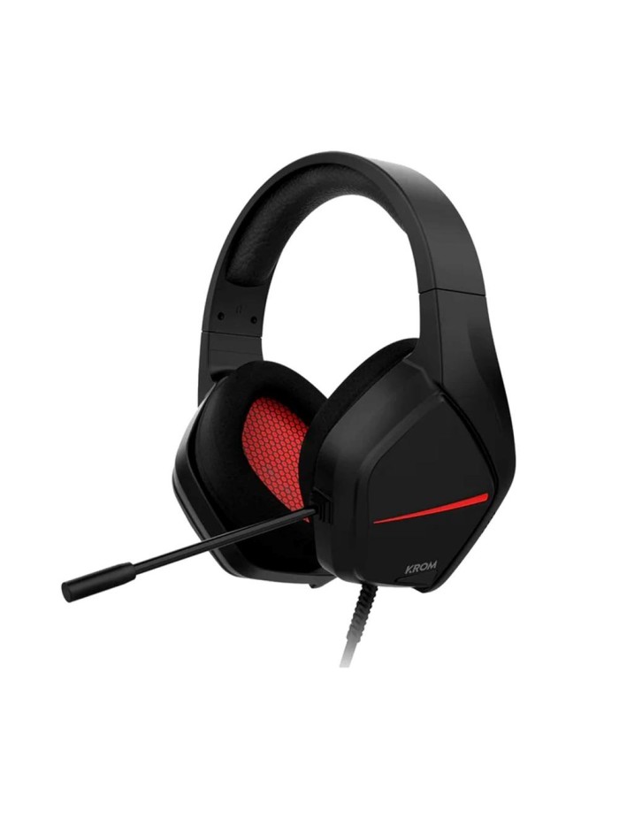 Auriculares gaming krom kopa move jack 3.5mm negro - rojo Auriculares gaming krom kopa move jack 3.5mm negro - rojo
