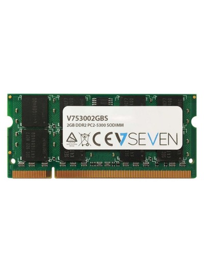 Memoria ram v7 sodimm 2gb ddr2 667mhz pc5300 cl5 non ecc