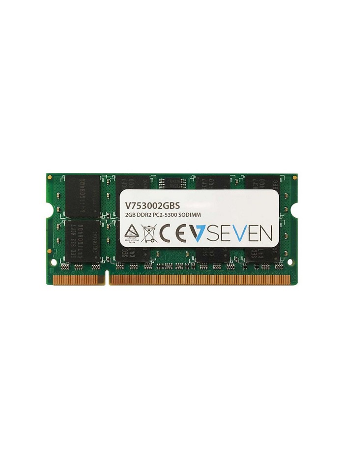 Memoria ram v7 sodimm 2gb ddr2 667mhz pc5300 cl5 non ecc Memoria ram v7 sodimm 2gb ddr2 667mhz pc5300 cl5 non ecc