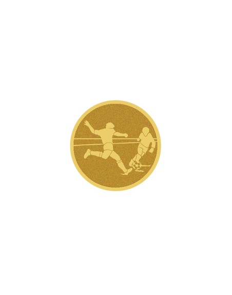 25/26 DISCO DORADO AUTOADHESIVA FUTBOL Ø 2,5 CM