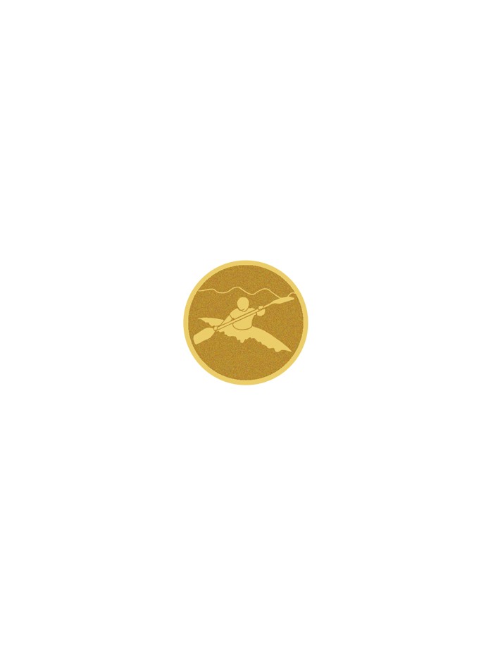 25/26 DISCO DORADO AUTOADHESIVA PIRAGUISMO Ø 2,5 CM