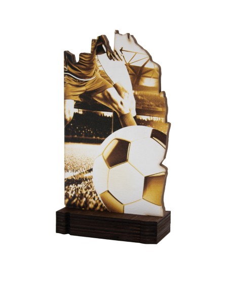 25/26 TROFEO MADERA FUTBOL . 19 CM