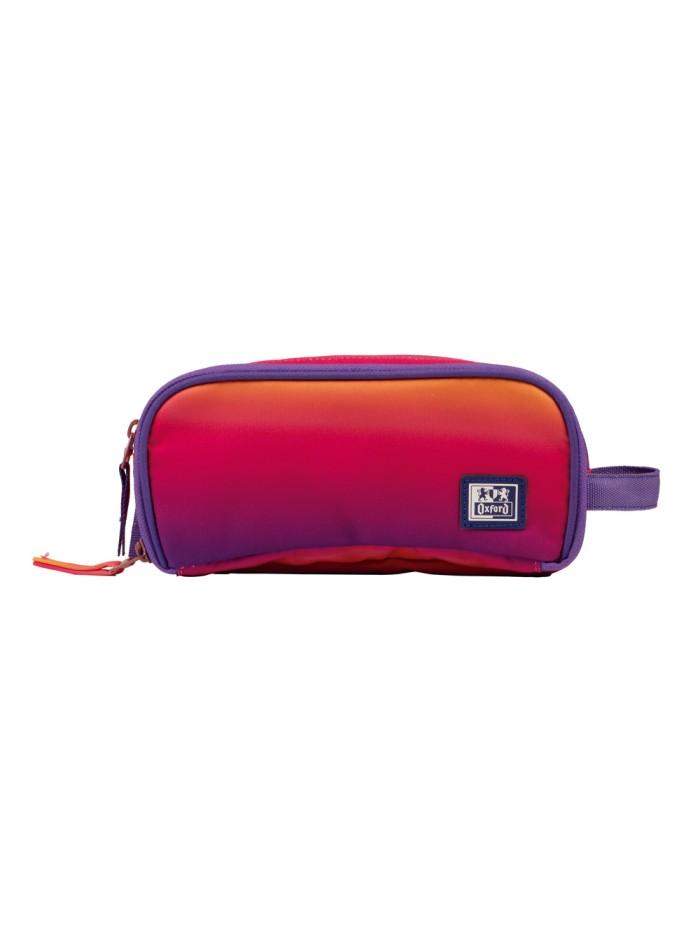 Estuche portatodo oxford kangoo gradient sunset tres cremalleras 80x100x220 mm Estuche portatodo oxford kangoo gradient sunset tres cremalleras 80x100x220 mm
