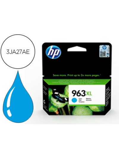 Ink-jet hp 963 xl officejet pro 9010 / 9020 / 9022 / 9023 / 9025 cian 1600 paginas