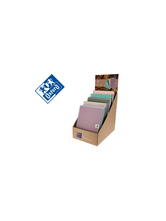 Cuaderno espiral oxford european book nature din a4+ expositor sobremesa de 21 unidades surtidas Cuaderno espiral oxford european book nature din a4+ expositor sobremesa de 21 unidades surtidas