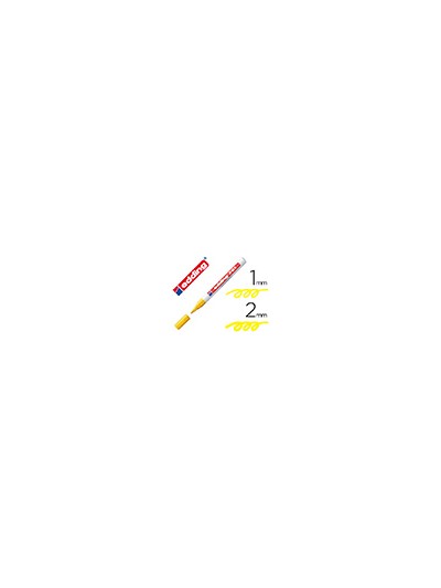 Rotulador edding punta fibra 751 amarillo punta redonda 1-2 mm