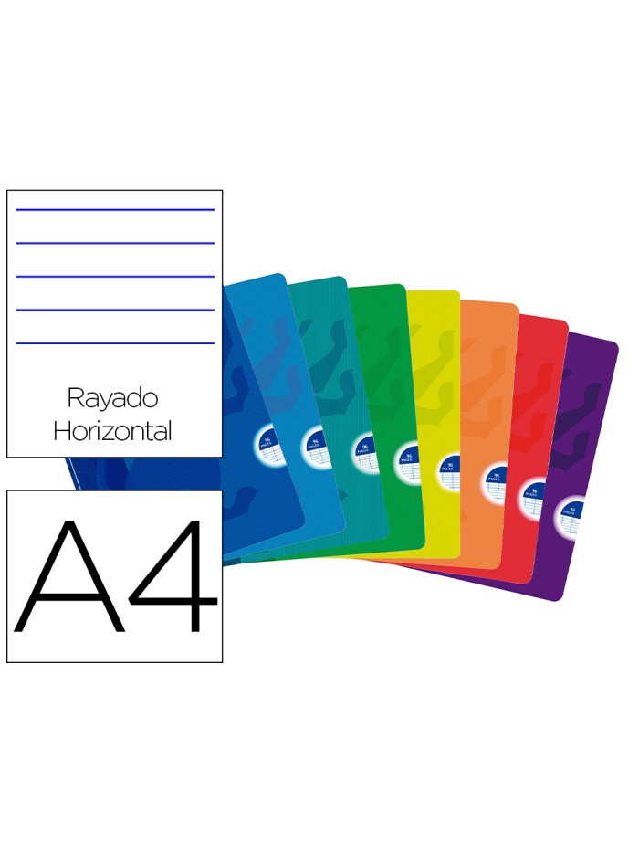 Libreta escolar oxford openflex tapa flexible optik paper 48 hojas din a4 rayado horizontal colores surtidos Libreta escolar oxford openflex tapa flexible optik paper 48 hojas din a4 rayado horizontal colores surtidos