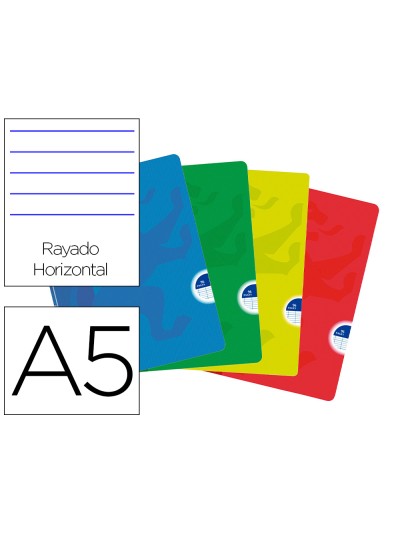 Libreta escolar oxford openflex tapa flexible optik paper 48 hojas din a5 rayado horizontal colores surtidos