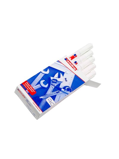 Rotulador edding punta fibra 750 blanco punta redonda 2-4 mm