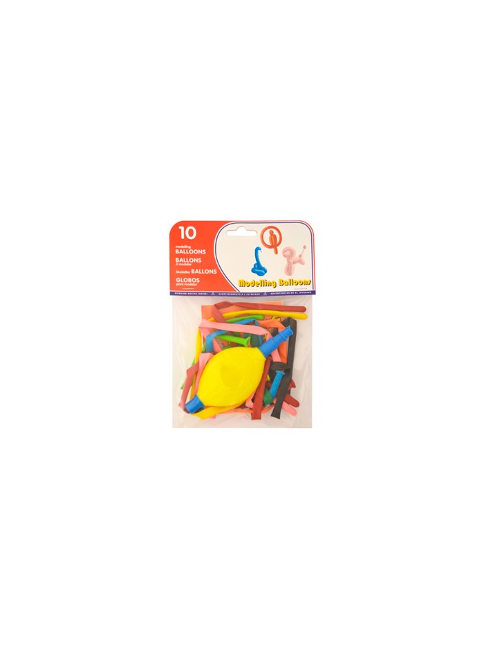 Globo 100% latex biodegradable para modelar + inflador bolsa de 10 unidades Globo 100% latex biodegradable para modelar + inflador bolsa de 10 unidades