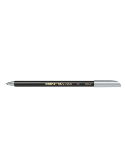 Rotulador edding punta fibra 1200 plata n. 54 punta redonda 1-3 mm