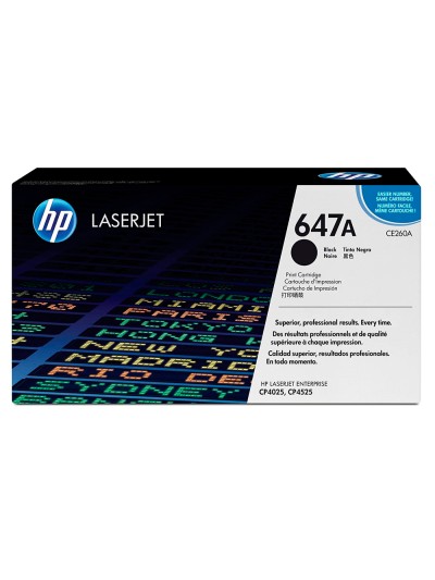 Toner hp color laserjet cp4025/cp4525 -ce260a- negro 8.500 pags