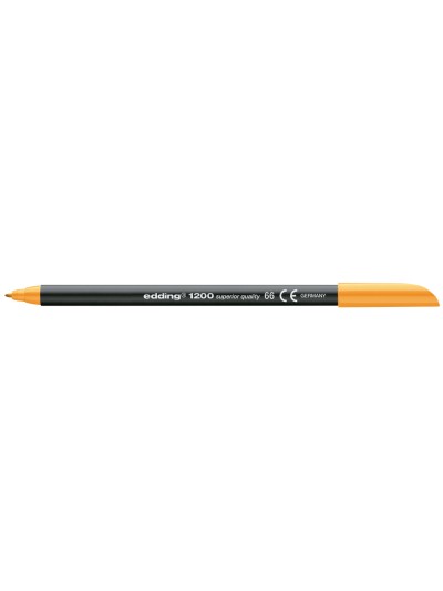 Rotulador edding punta fibra 1200 naranja neon n.66 punta de fibra 0,5 mm