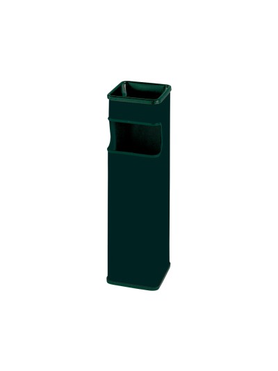Cenicero papelera cuadrado 403 negro metalico 65x18x18 cm