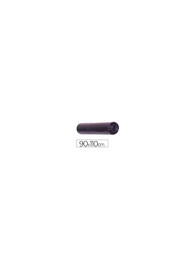 Bolsa basura industrial negra 90x110cm galga 200 rollo de 10 unidades