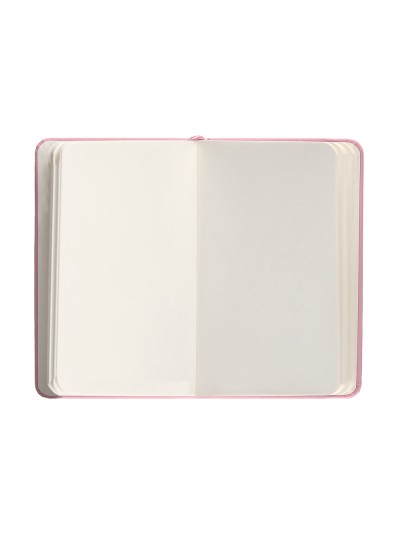 Cuaderno con gomilla antartik notes tapa dura a6 hojas lisas rosa pastel 100 hojas 80 gr fsc
