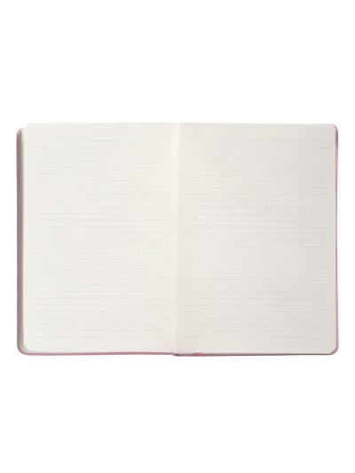 Cuaderno con gomilla antartik notes tapa dura a5 hojas rayas rosa pastel 100 hojas 80 gr fsc
