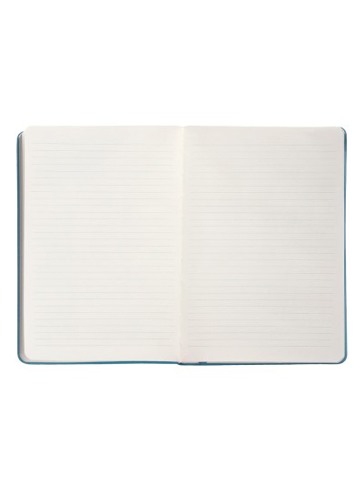 Cuaderno con gomilla antartik notes tapa dura a5 hojas rayas azul claro 100 hojas 80 gr fsc