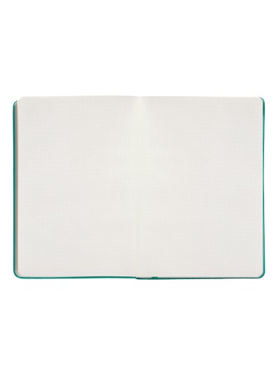 Cuaderno con gomilla antartik notes tapa dura a5 hojas puntos turquesa 100 hojas 80 gr fsc