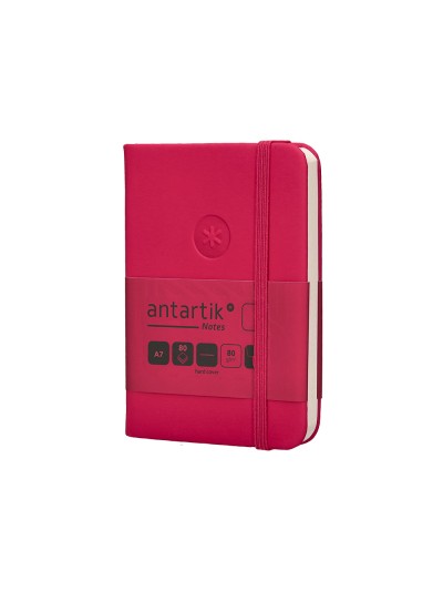 Cuaderno con gomilla antartik notes tapa dura a7 hojas lisas burdeos 80 hojas 80 gr fsc