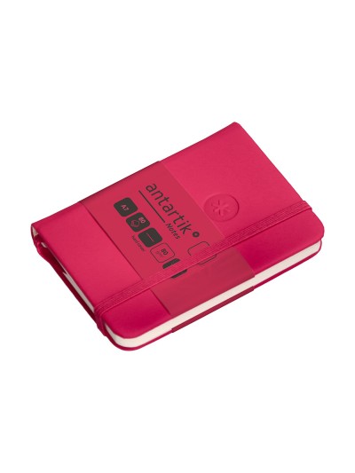 Cuaderno con gomilla antartik notes tapa dura a7 hojas lisas burdeos 80 hojas 80 gr fsc