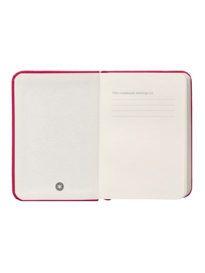 Cuaderno con gomilla antartik notes tapa dura a7 hojas lisas burdeos 80 hojas 80 gr fsc