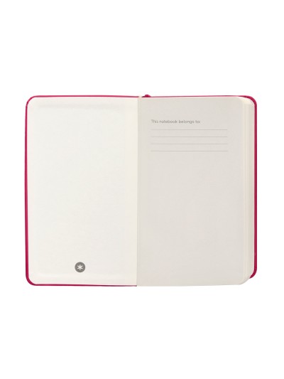 Cuaderno con gomilla antartik notes tapa dura a6 hojas cuadricula burdeos 100 hojas 80 gr fsc