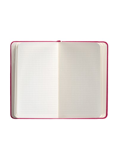 Cuaderno con gomilla antartik notes tapa dura a6 hojas cuadricula burdeos 100 hojas 80 gr fsc