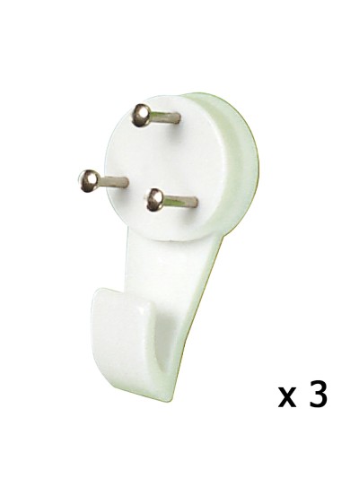 Cuelga Cuadros Gancho Grande (Blister 3 unidades) Clavar