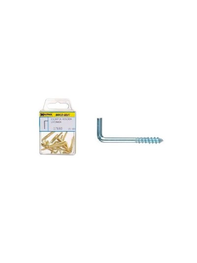 Alcayatas Rosca Zincada 16x30  mm. Brico Self 22 unidades