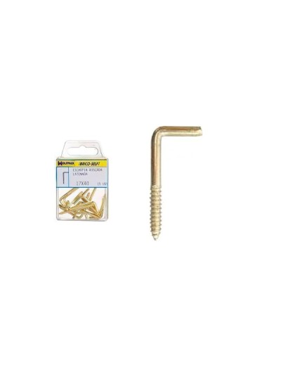 Alcayatas Rosca Latonada 19x60 mm. Brico Self 7 unidades