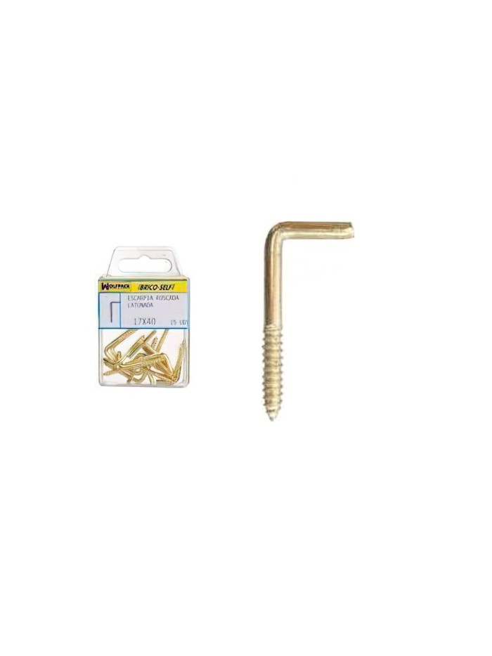 Alcayatas Rosca Latonada 19x60 mm. Brico Self 7 unidades