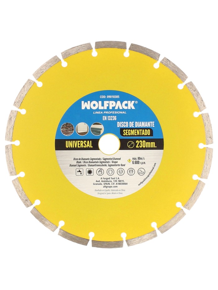 Disco Diamante 230 mm. General Obra Segmentado Sinterizado