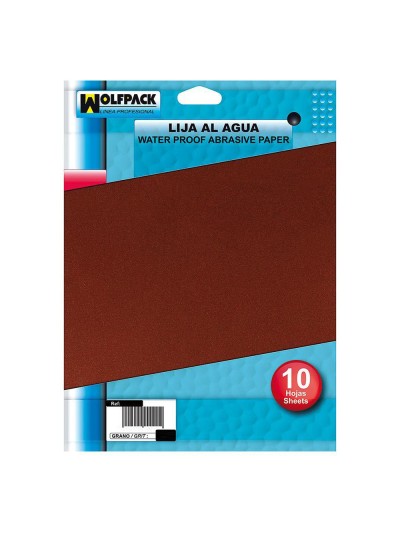 Lija Agua Grano 360 (Pack 10 Pliegos)