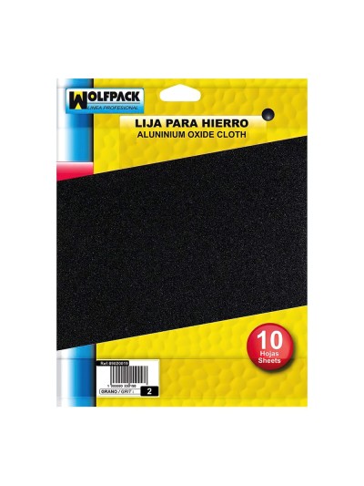 Lija Hierro 1 Medio (Pack 10 Pliegos)