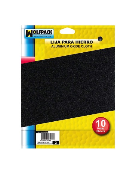 Lija Hierro 1 Medio (Pack 10 Pliegos)