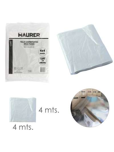 Plastico Cubretodo 4x4 metros