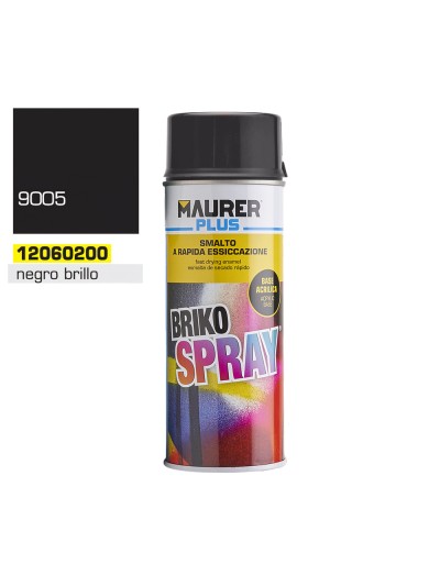 Spray Pintura Negro Brillo Profundo 400 ml.