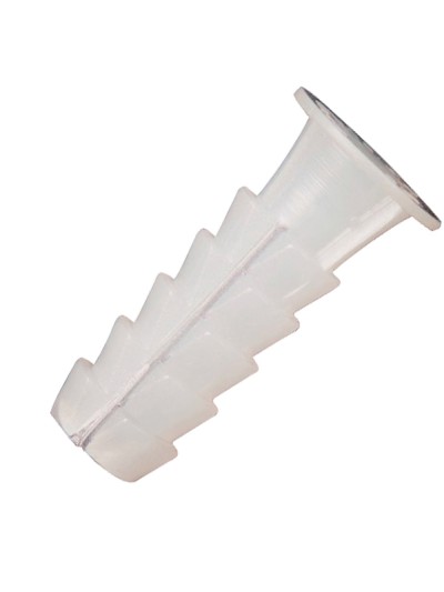 Taco Wolfpack Plástico Blanco    7 mm. (25 unidades)