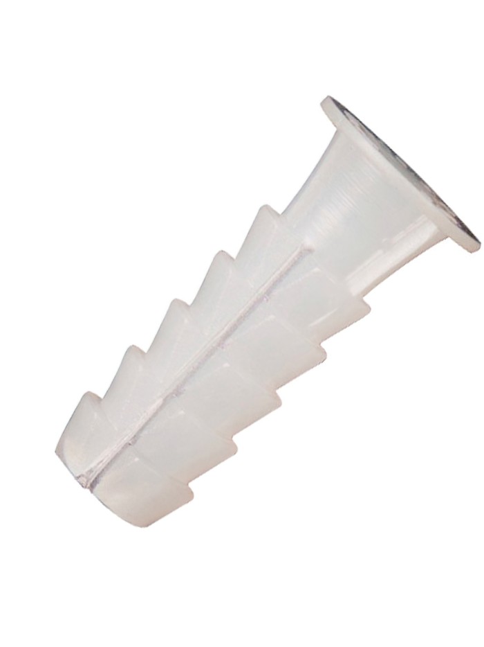 Taco Wolfpack Plástico Blanco    7 mm. (25 unidades)