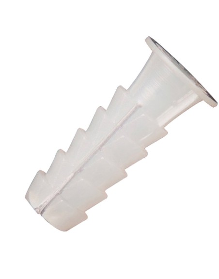 Taco Wolfpack Plástico Blanco    7 mm. (25 unidades)