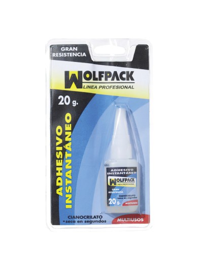 Pegamento Ciano Acrilato Wolfpack 20 Gramos
