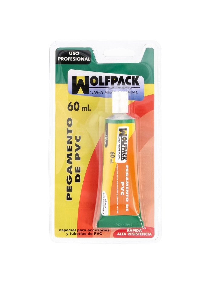Pegamento PVC  Wolfpack    60 ml.