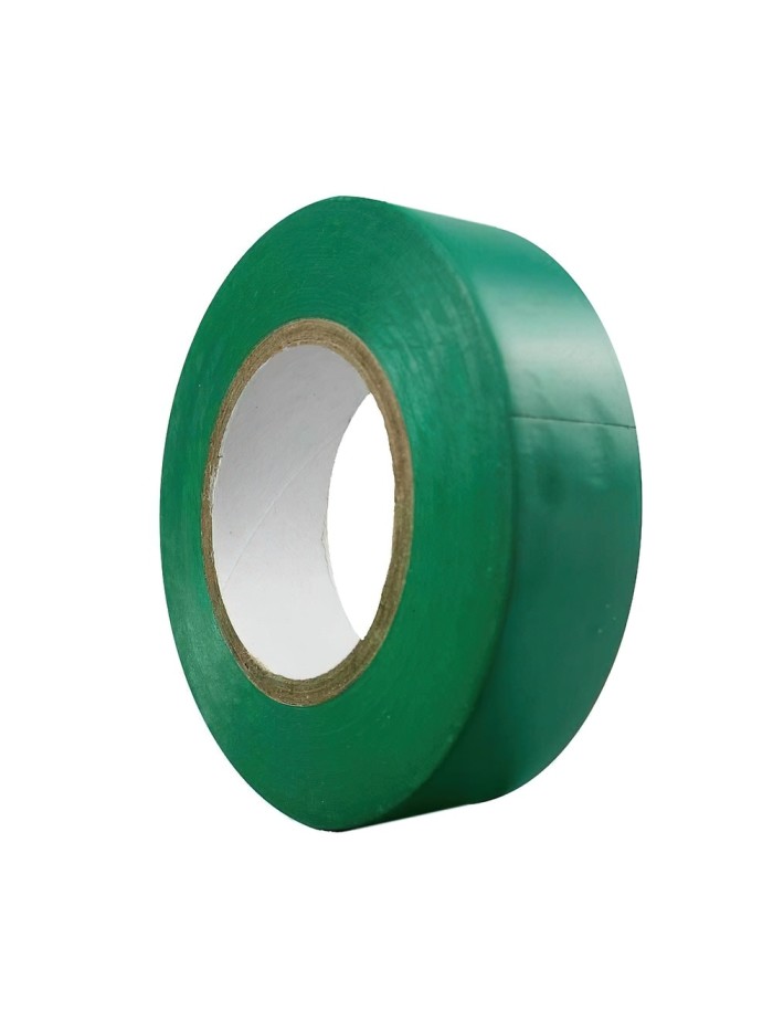 Cinta Aislante 20 m. x 19 mm. Verde Uso doméstico Cinta Aislante 20 m. x 19 mm. Verde Uso doméstico